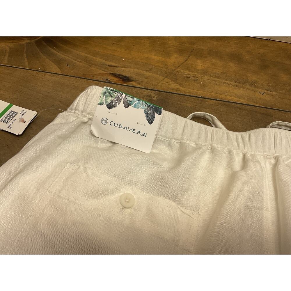 Cubavera Men's Linen-Blend Core Drawstring Pants Brilliant White Size Large NWT - Picture 10 of 13